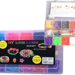 Diverse DIY Loom Bands - L Starter-Boxset 3000 Bänder