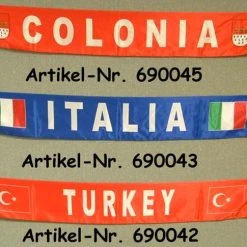 Diverse Fanschal Italien (Seidenoptik)