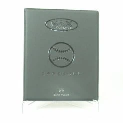 Max Protection 4 Pocket Portfolio Black Baseball (bedruckt)
