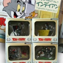 Diverse Tom And Jerry Vignette 4er Figuren Set