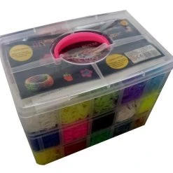 Diverse DIY Loom Bands - XXXL 3-reihige Box 12.000 Bänder