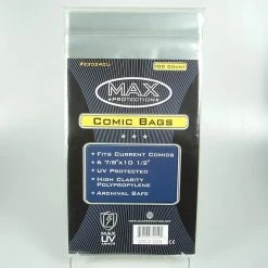 Max Protection Comic Bags Current Size (100 St.) MAX