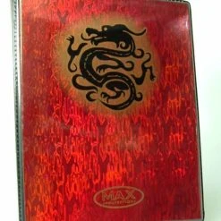 Max Protection 4 Pocket Portfolio China Dragon Red Wave